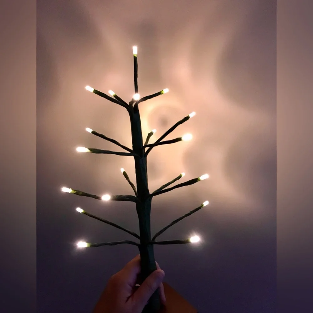 2016 Target Lit Tree Decoration Requires 3 AA Table Counter Small Space Decor